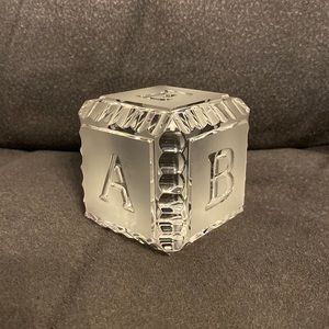 Waterford crystal ABC block